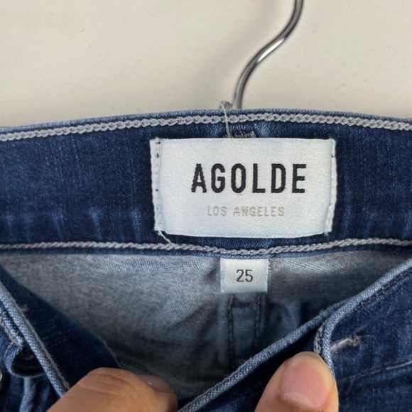 Agolde Sophie High Rise Skinny Crop in Claremont - Picture 6 of 10